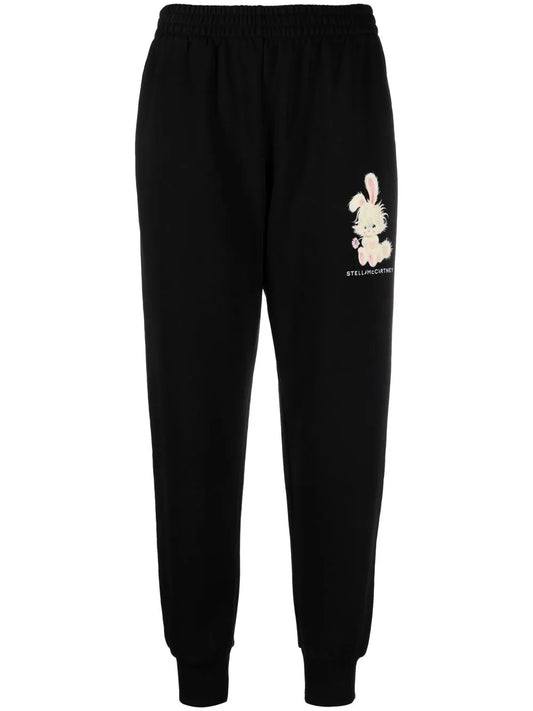 Graphic-Print Tapered Track Pants