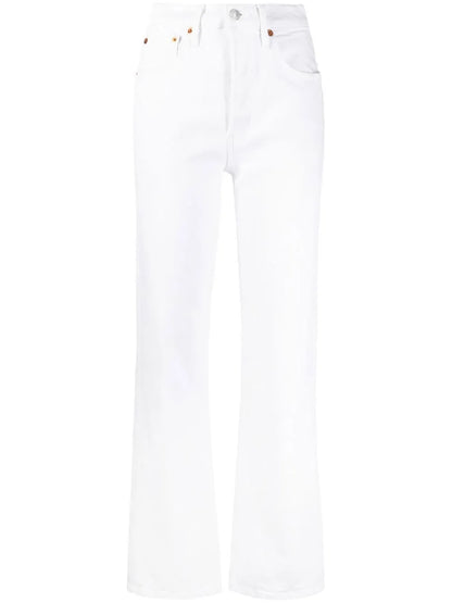 Straight-Leg High-Rise Jeans