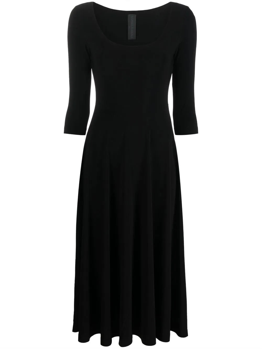 U-Neck Skater Midi Dress