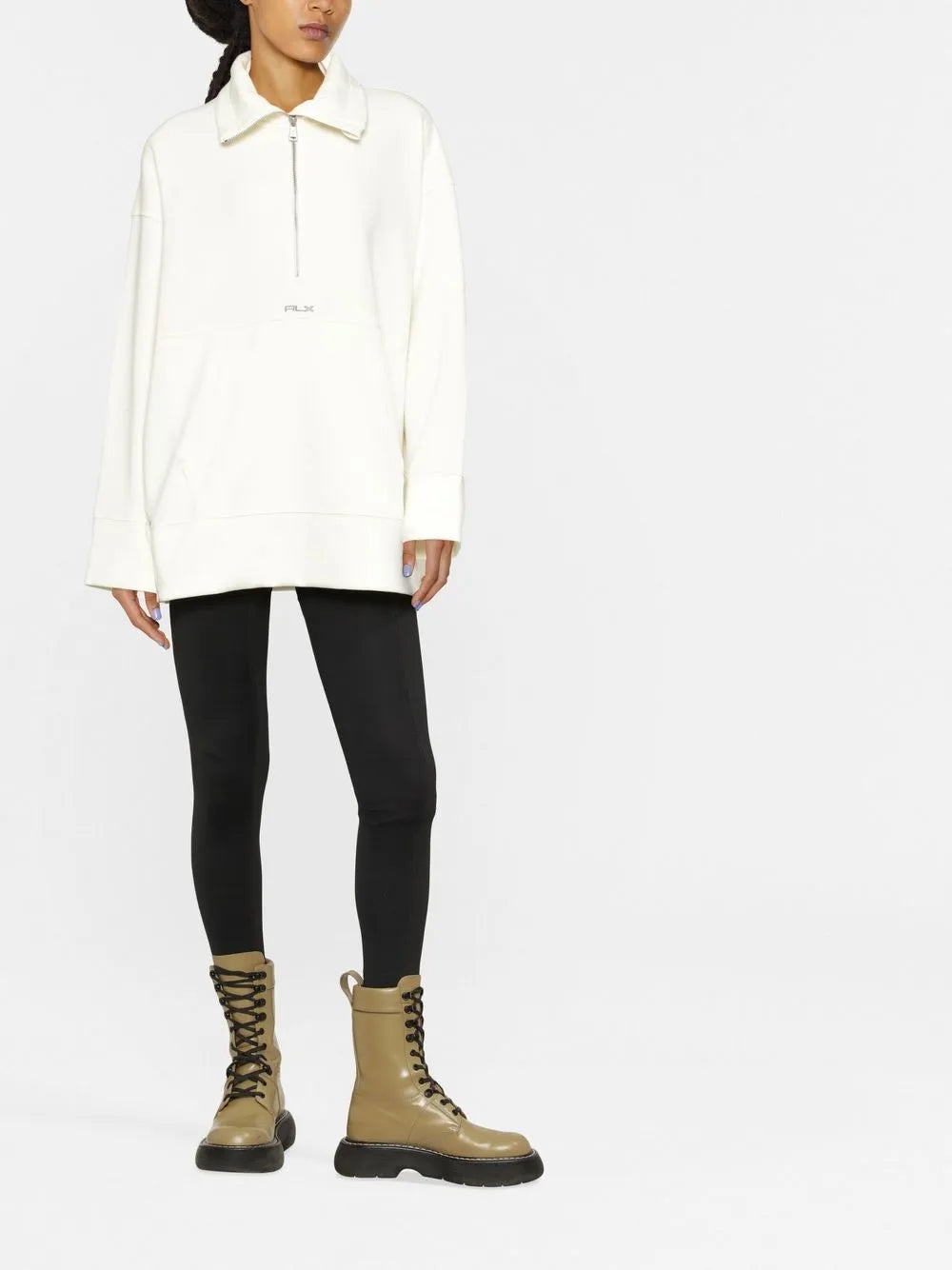 Oversized Quarter-Zip Sweatshirt