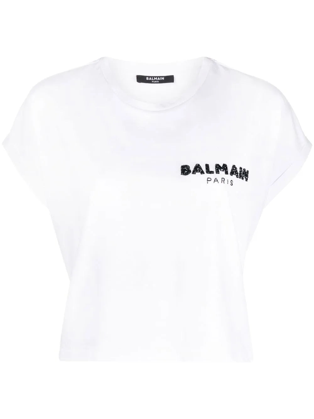 Sequin Logo Round Neck T-Shirt