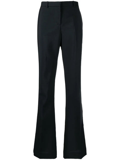 Flared Low-Rise Trousers