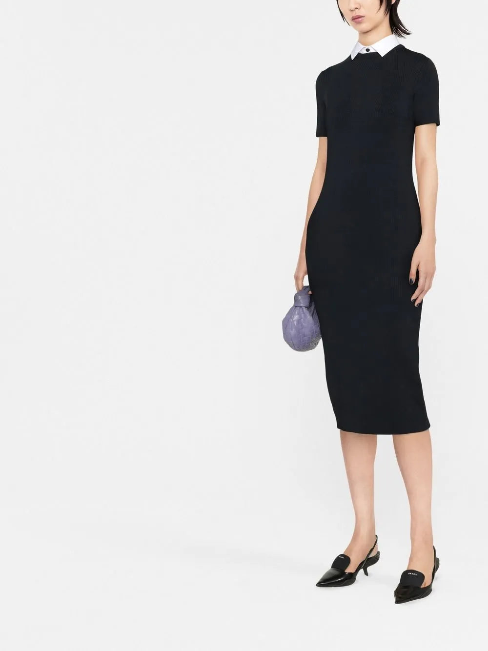 Short-Sleeve Midi Dress