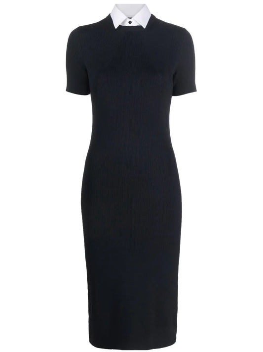 Short-Sleeve Midi Dress