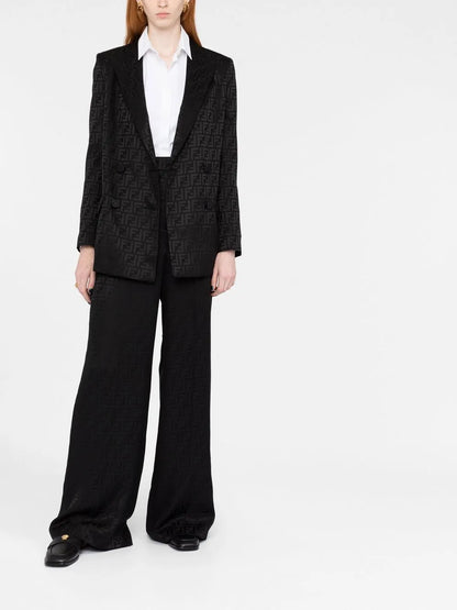 Ff Monogram Double-Breasted Blazer