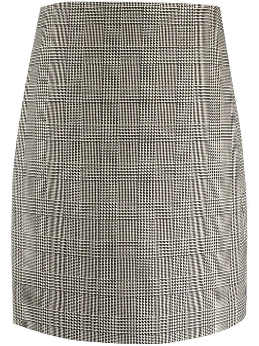 Prince Of Wales Check-Print Skirt