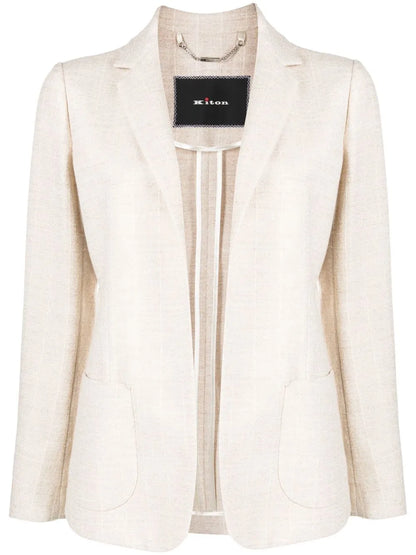 Pinstripe-Print Single-Breasted Blazer