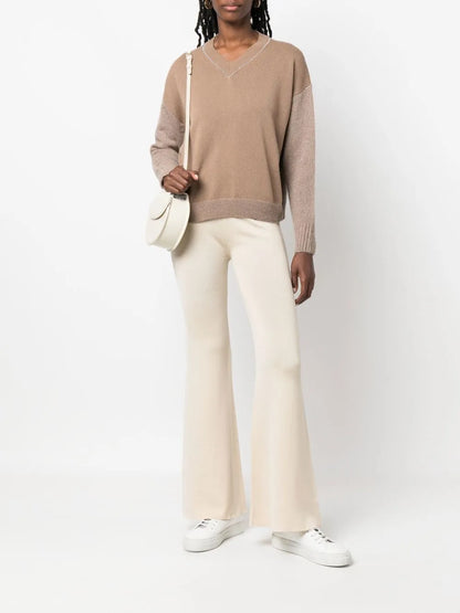 Flared Knitted Pants