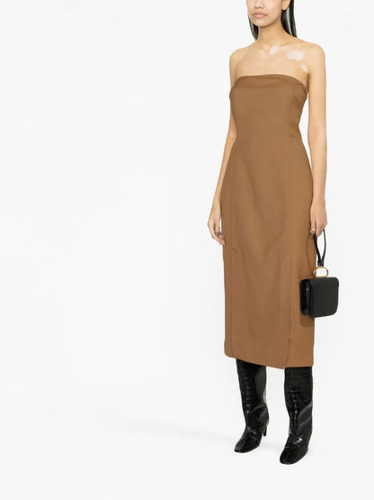 Strapless Midi Dress