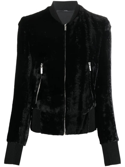 Velvet Bomber Jacket