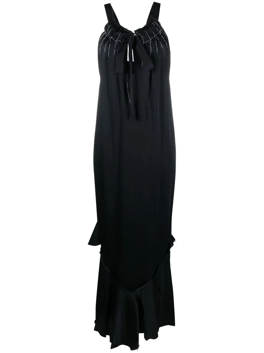 Crepe Satin Maxi Dress