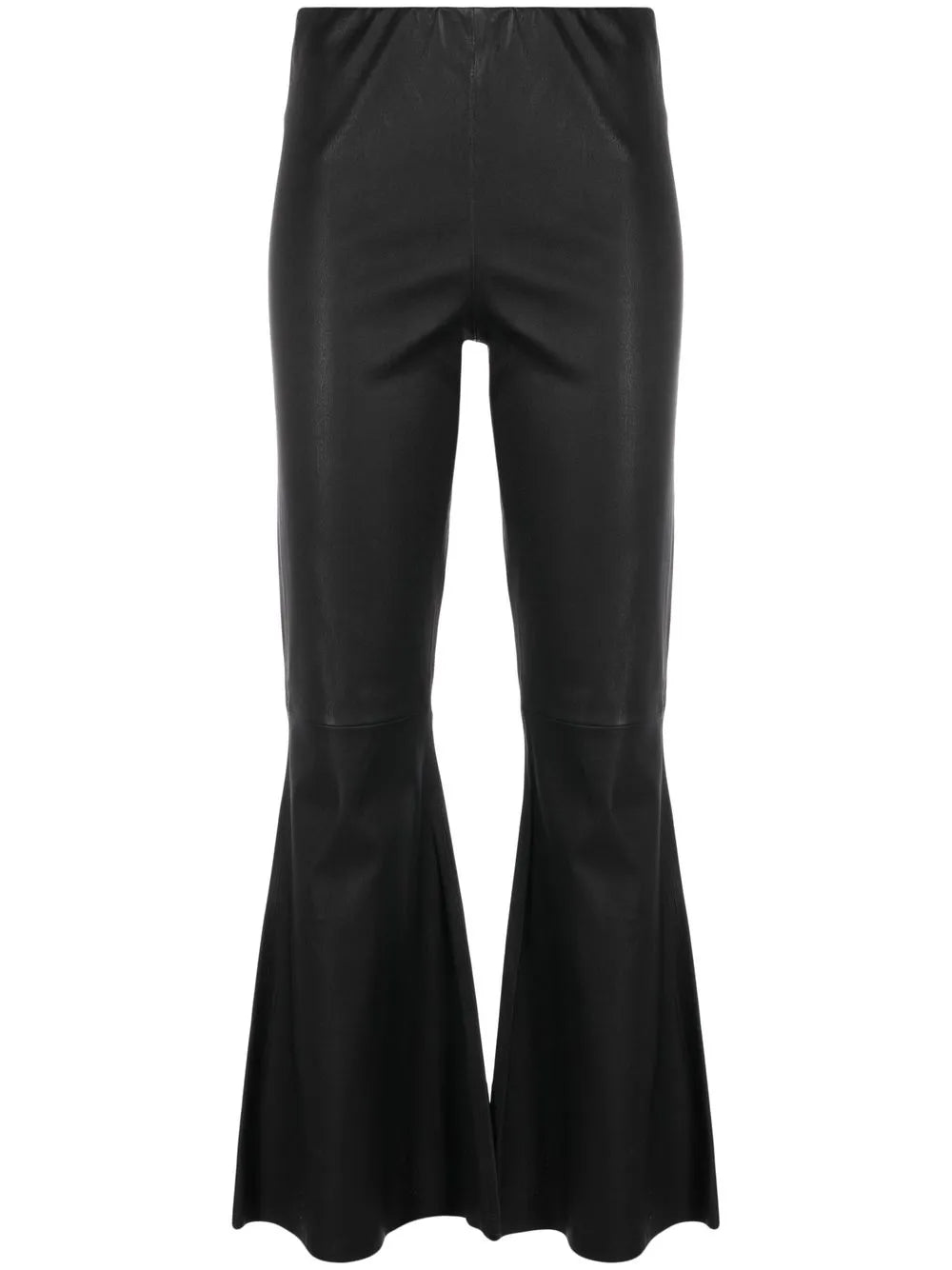 Evyline Cropped Leather Trousers