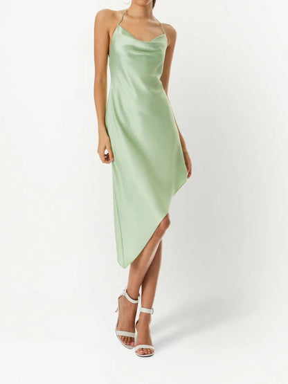 Harmony Asymmetric Slip Dress