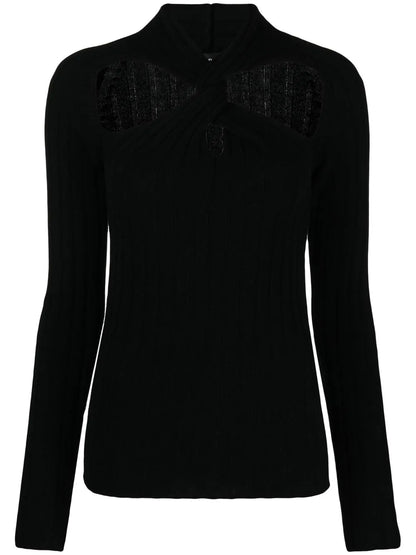 Twisted Ribbed-Knit Jumper