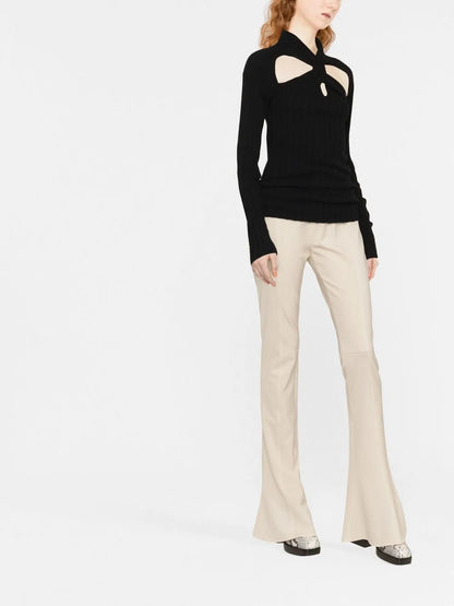 Twisted Ribbed-Knit Jumper