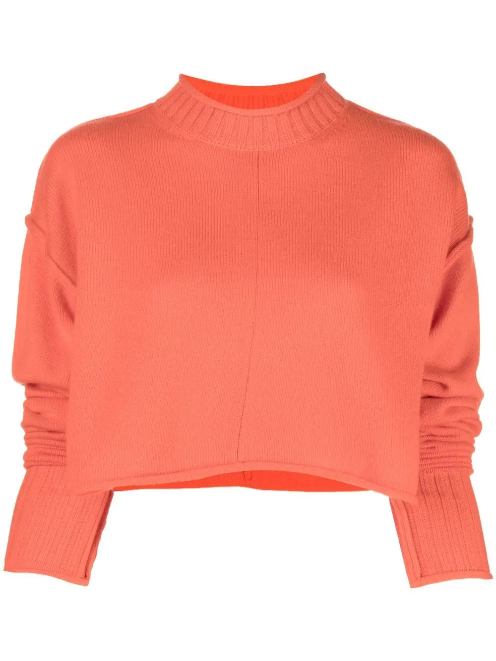 Ribbed-Knit Cropped Jumper