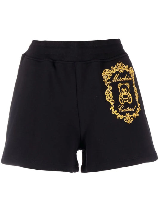 Logo-Embroidered Cotton Shorts