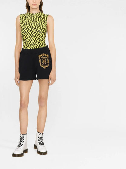 Logo-Embroidered Cotton Shorts