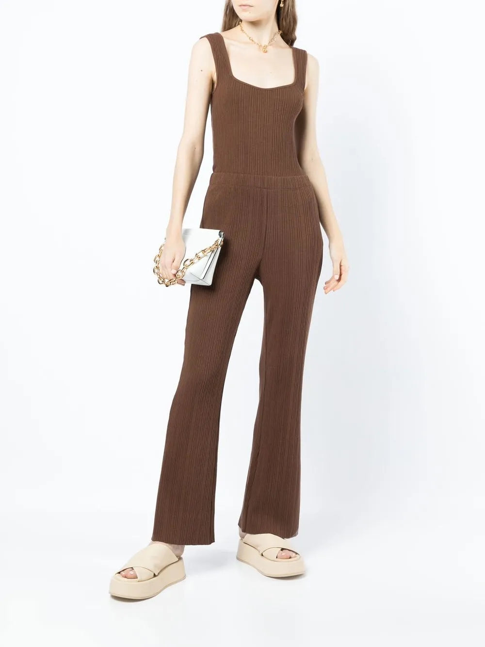 Elasticated Ribbed Trousers