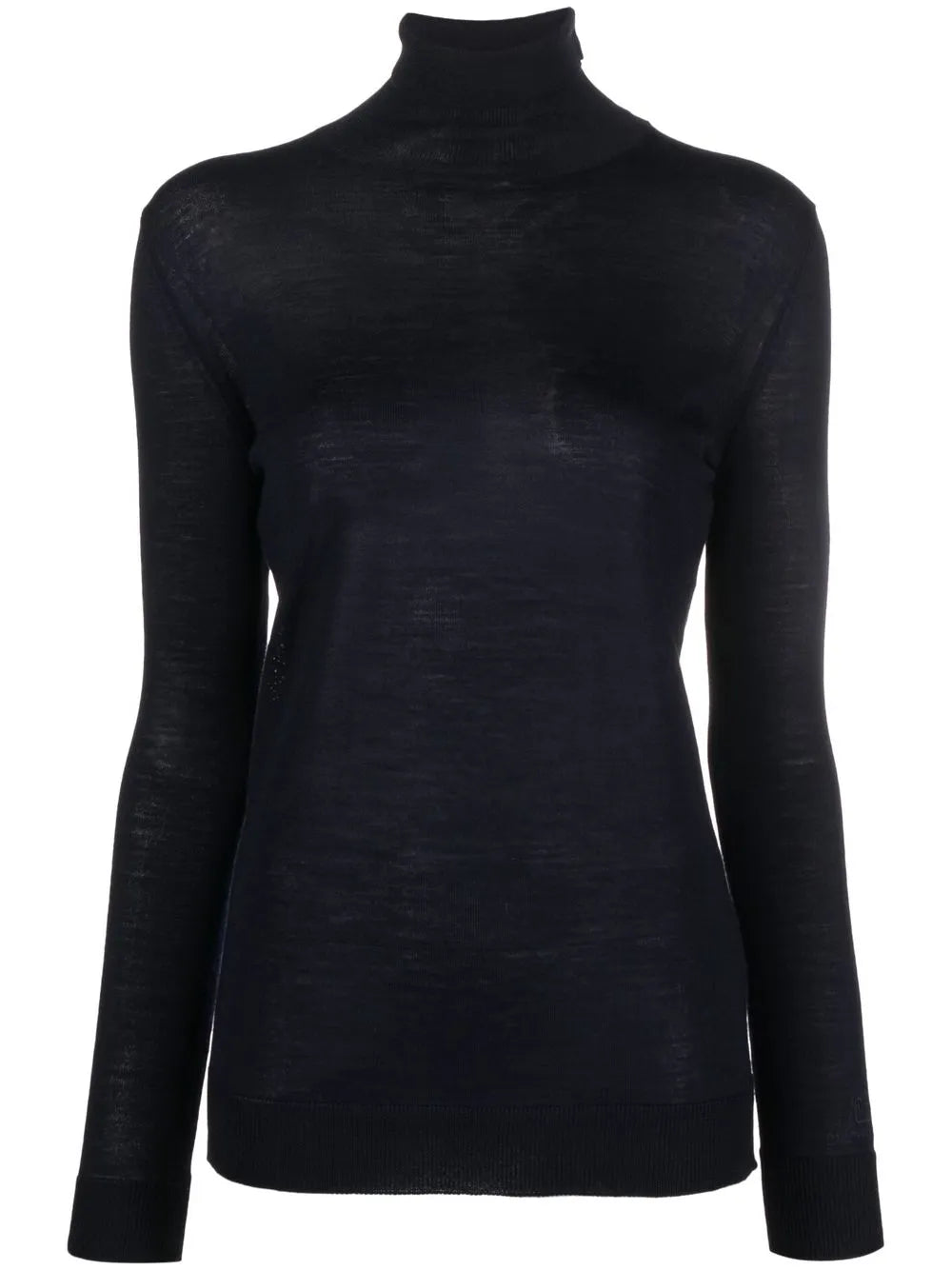 Fine-Knit Turtleneck Top