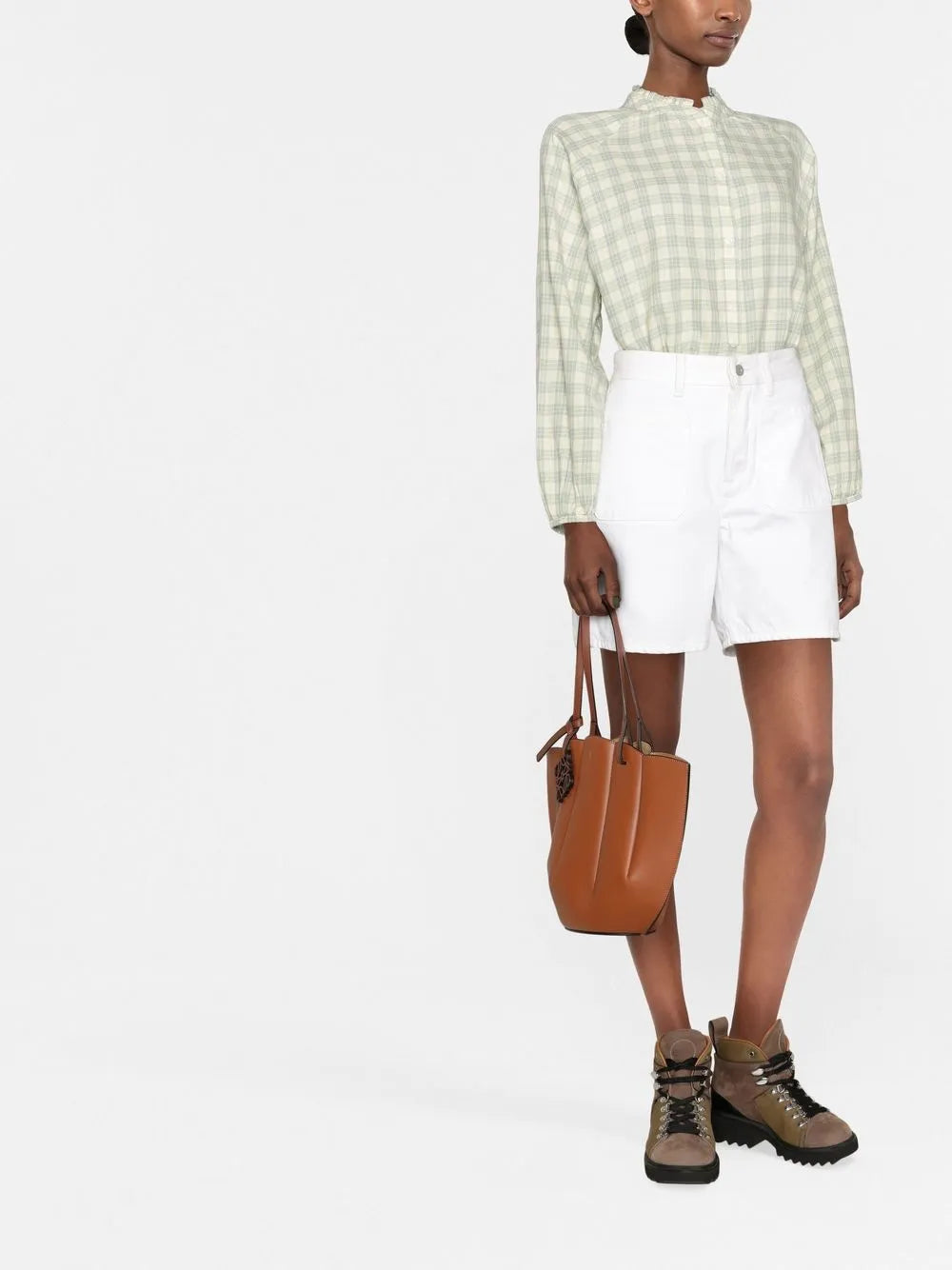 Checked Cotton Blouse