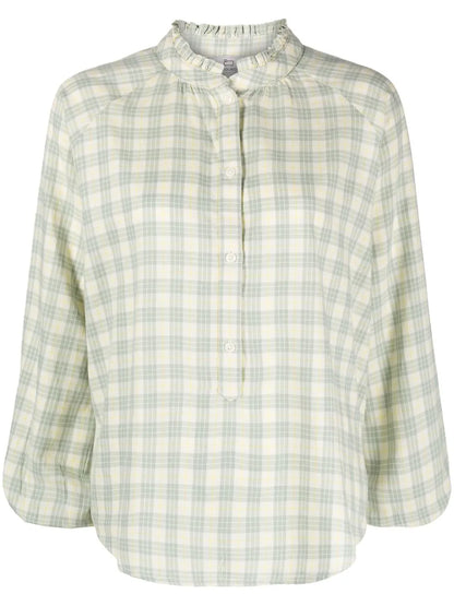 Checked Cotton Blouse