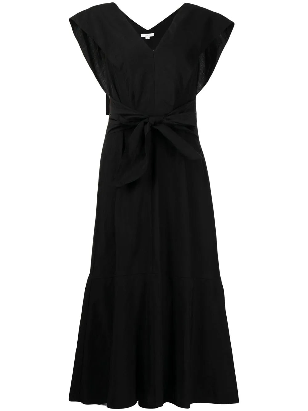 V-Neck Sleeveless Midi Dress