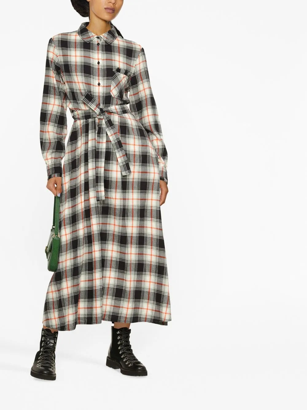 Check Shirt Dress