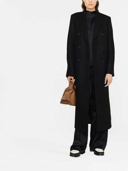 Double-Breasted Wool Overcoat