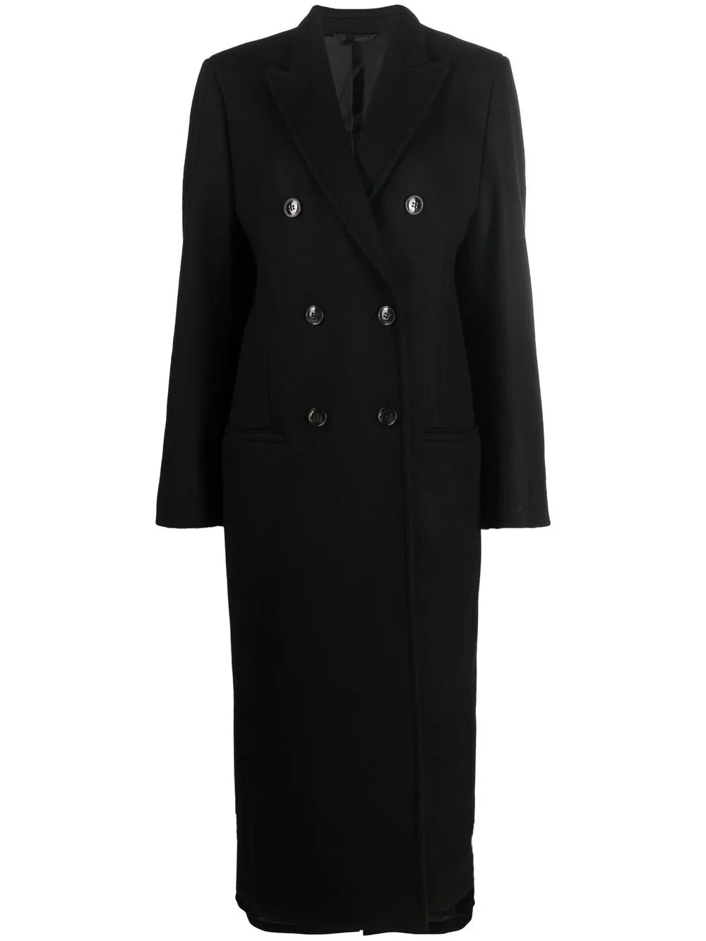 Double-Breasted Wool Overcoat