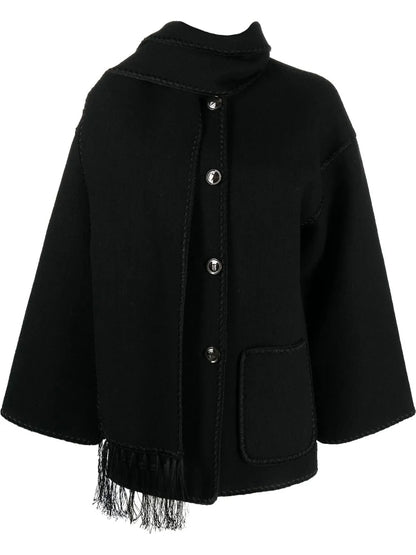 Embroidered Scarf Jacket