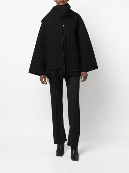 Embroidered Scarf Jacket