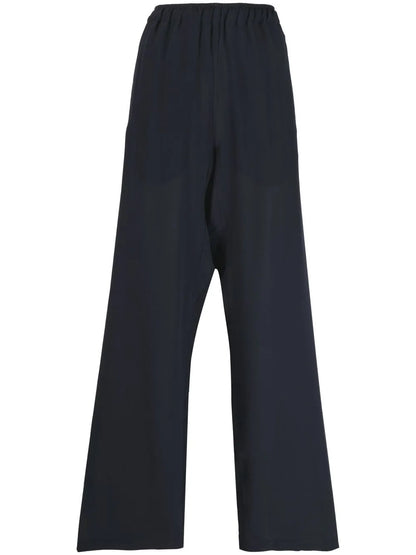 Wide-Leg High-Waisted Trousers