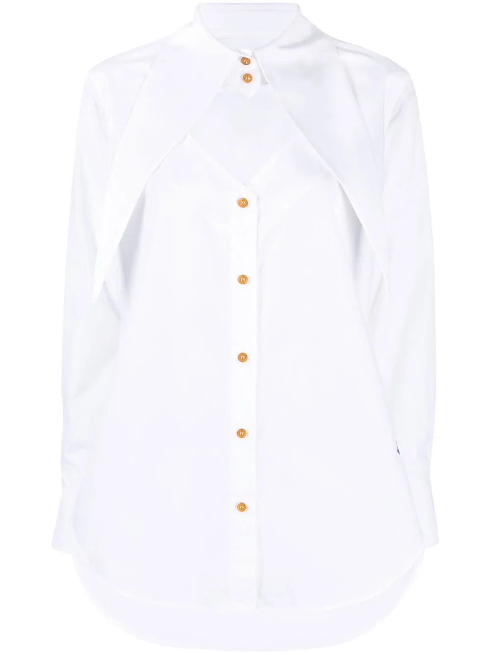 Deconstructed Button-Up Shirt