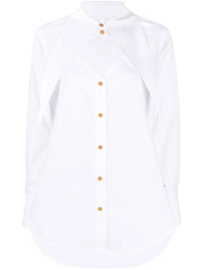 Deconstructed Button-Up Shirt