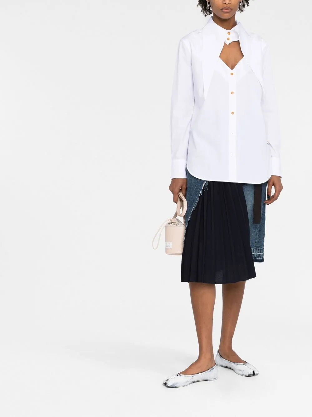 Deconstructed Button-Up Shirt