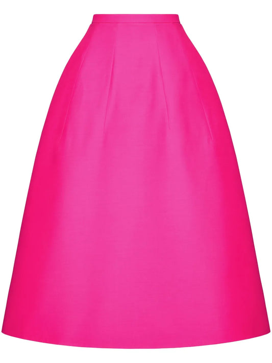 Crepe Couture Midi Skirt