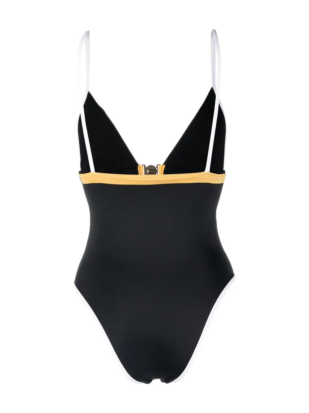 Colour-Block Fitted Swimsuit