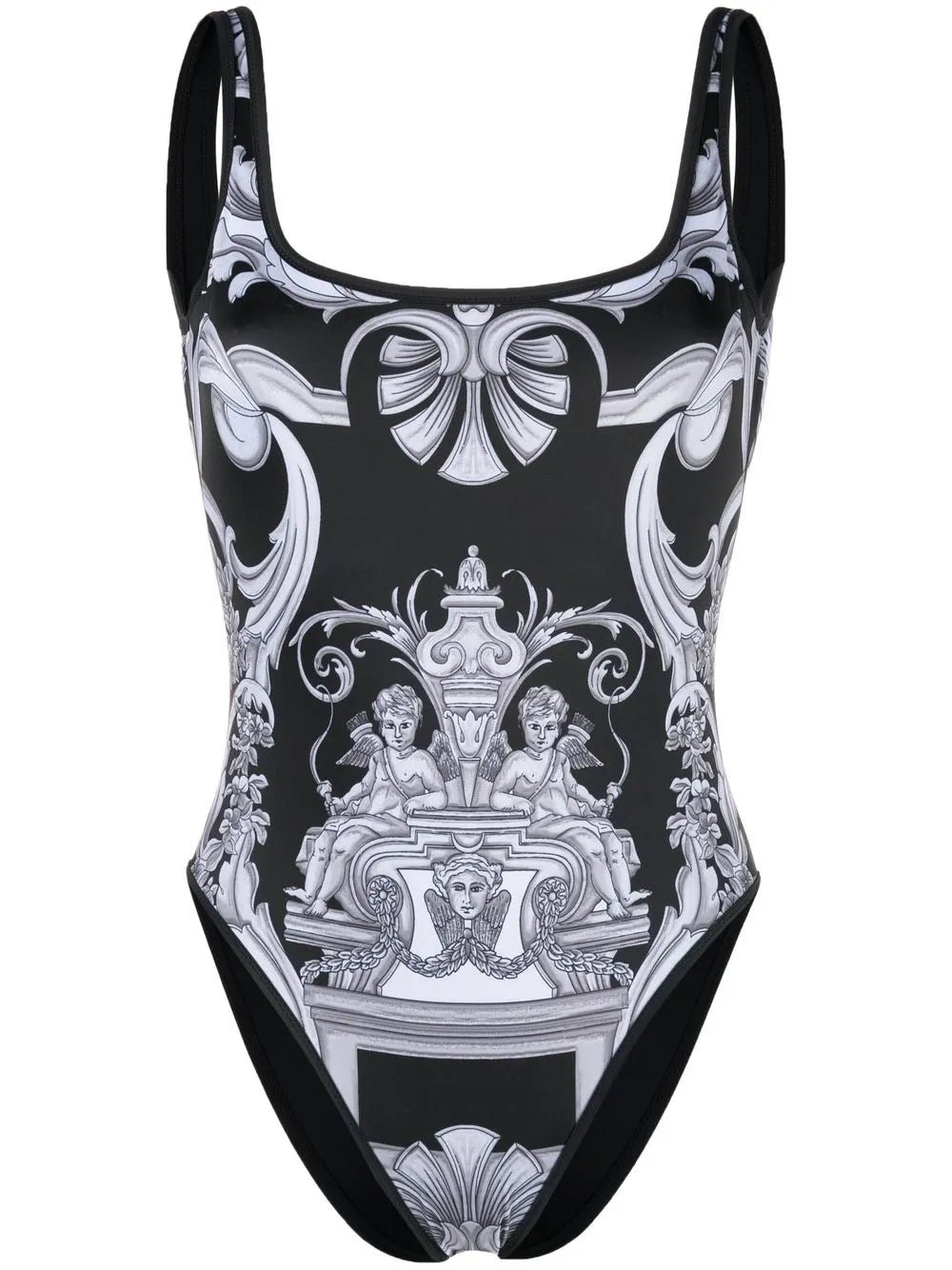 Baroque Pattern-Print Swimsuit