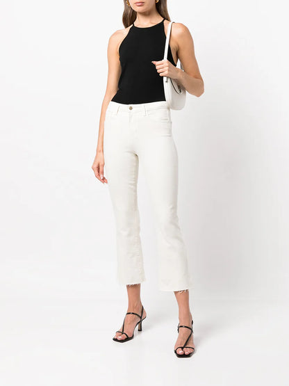 Kendra Cropped Flared Jeans