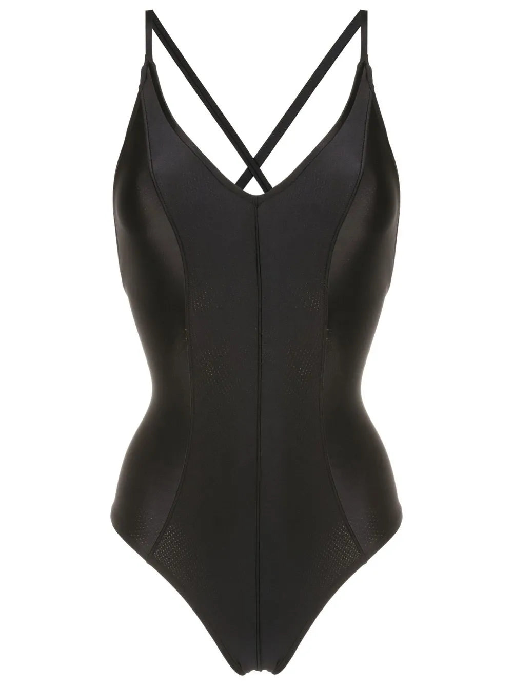 Crossover Shoulder-Strap Detail Swimsuit
