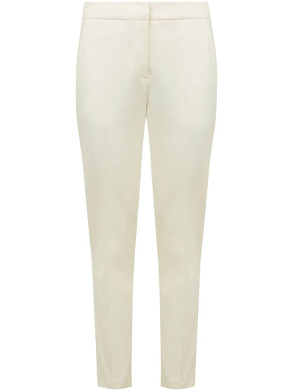 High-Rise Cropped Tailored Trousers