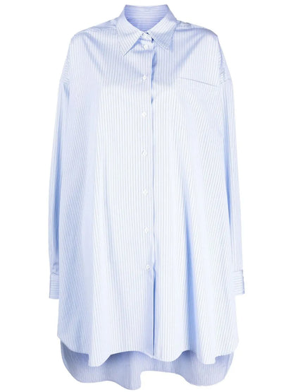 Pinstriped Poplin Shirt