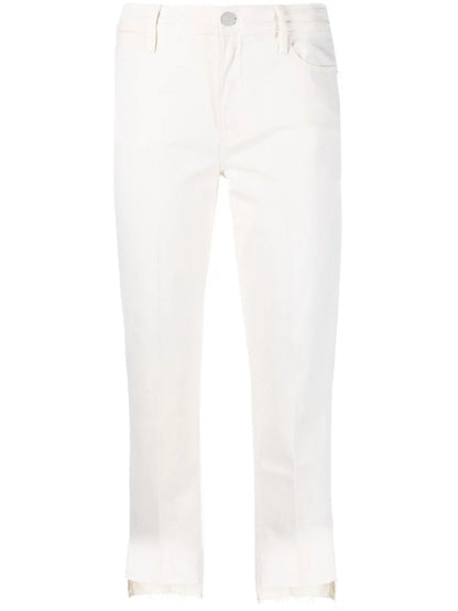 High-Waisted Cropped Jeans