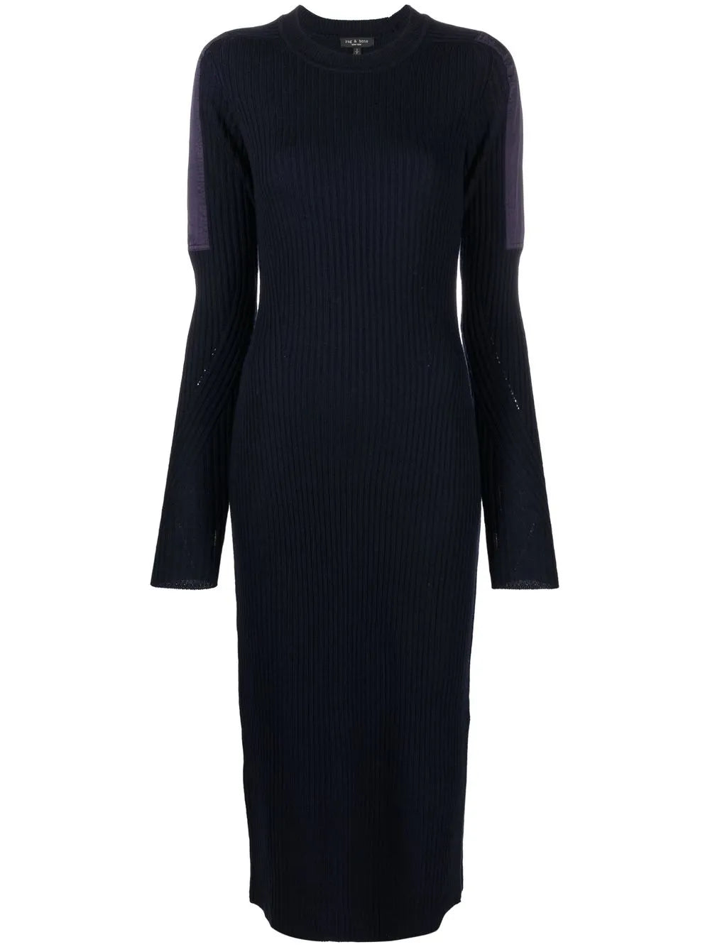 Nikole Ribbed-Knit Midi Dress