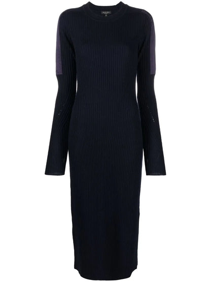 Nikole Ribbed-Knit Midi Dress