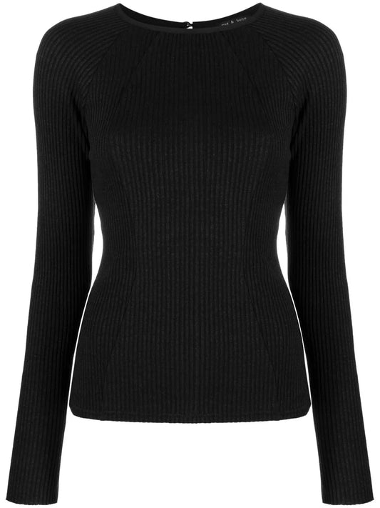 Echo Ribbed Long-Sleeve T-Shirt