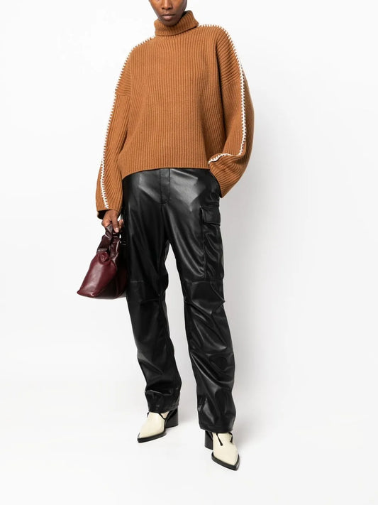 Sands Faux-Leather Cargo Pants