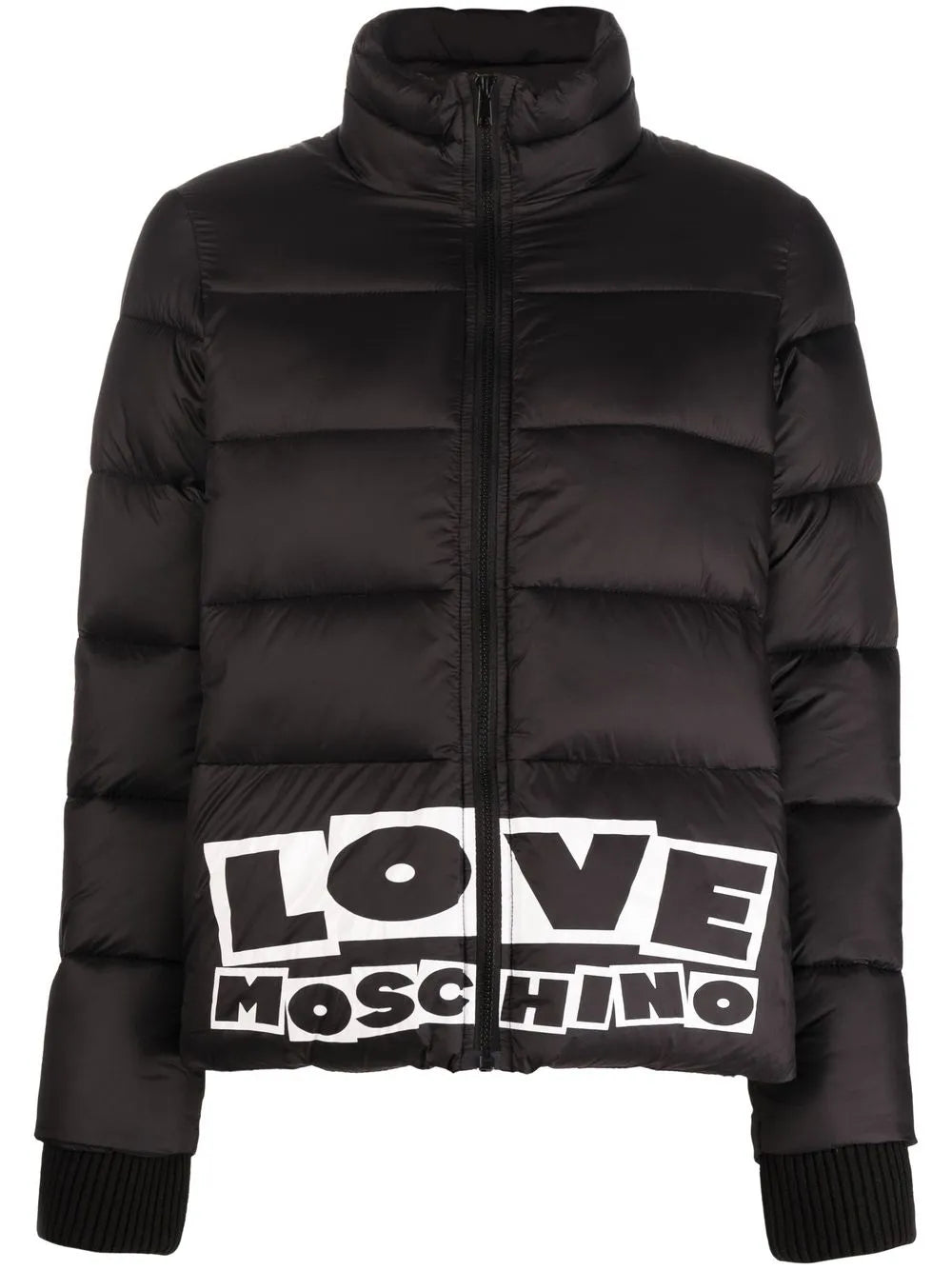 Logo-Print Padded Jacket