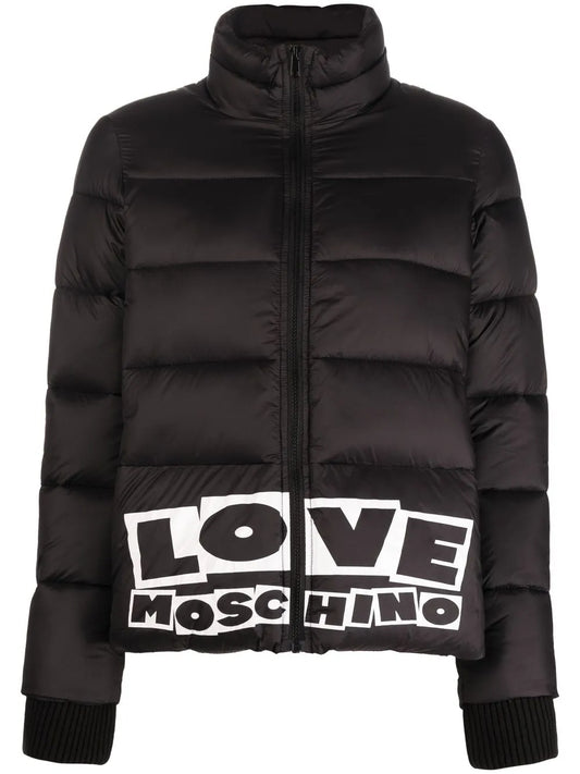 Logo-Print Padded Jacket